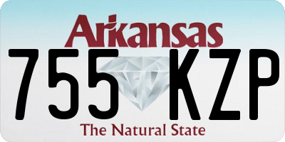 AR license plate 755KZP