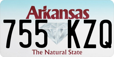 AR license plate 755KZQ