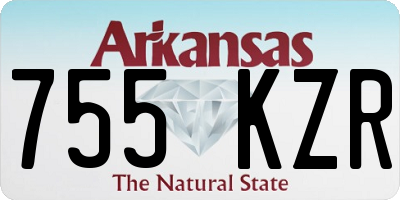 AR license plate 755KZR