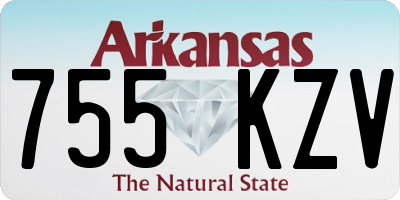 AR license plate 755KZV