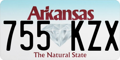 AR license plate 755KZX