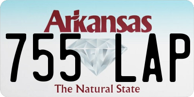 AR license plate 755LAP