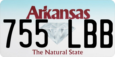 AR license plate 755LBB