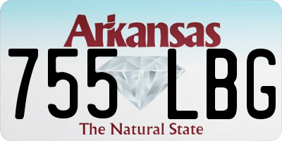 AR license plate 755LBG