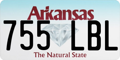 AR license plate 755LBL