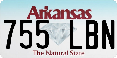 AR license plate 755LBN