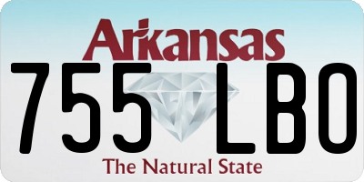 AR license plate 755LBO