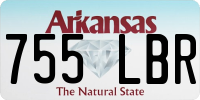 AR license plate 755LBR