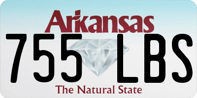 AR license plate 755LBS