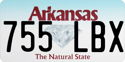 AR license plate 755LBX