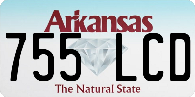 AR license plate 755LCD