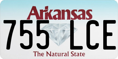 AR license plate 755LCE