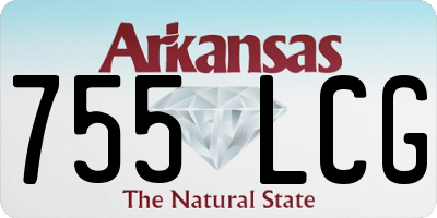 AR license plate 755LCG