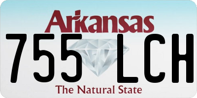AR license plate 755LCH