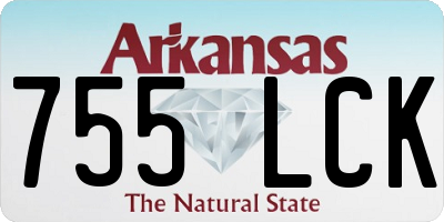 AR license plate 755LCK
