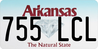 AR license plate 755LCL