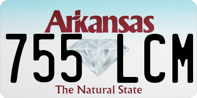 AR license plate 755LCM