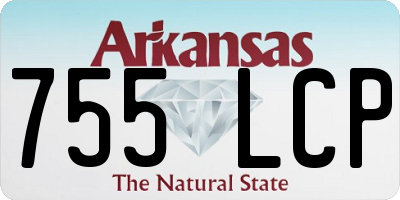 AR license plate 755LCP