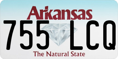 AR license plate 755LCQ