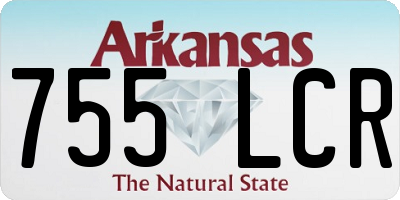 AR license plate 755LCR