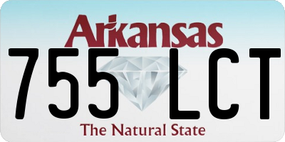 AR license plate 755LCT