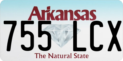 AR license plate 755LCX