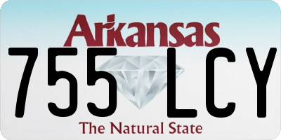 AR license plate 755LCY