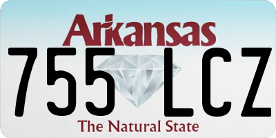 AR license plate 755LCZ