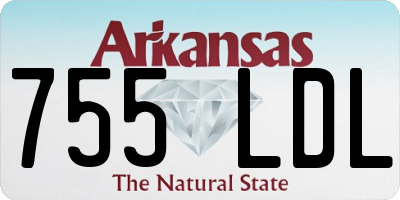 AR license plate 755LDL