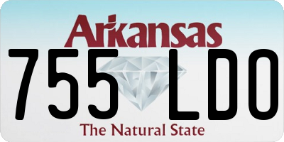 AR license plate 755LDO