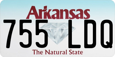AR license plate 755LDQ