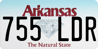 AR license plate 755LDR