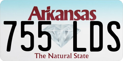 AR license plate 755LDS