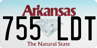 AR license plate 755LDT