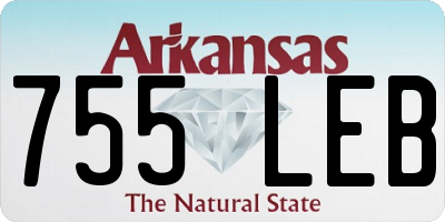 AR license plate 755LEB