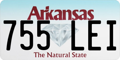 AR license plate 755LEI