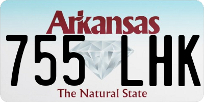 AR license plate 755LHK