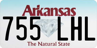AR license plate 755LHL