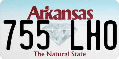 AR license plate 755LHO