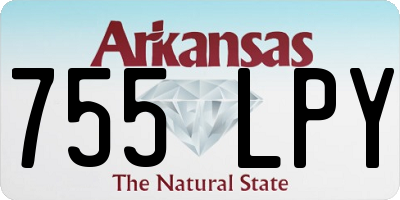 AR license plate 755LPY