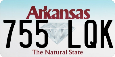 AR license plate 755LQK