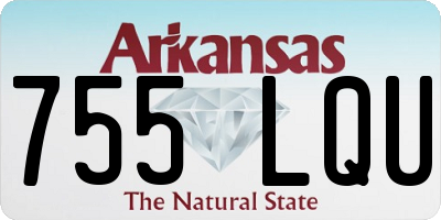 AR license plate 755LQU
