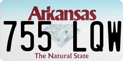 AR license plate 755LQW