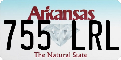 AR license plate 755LRL
