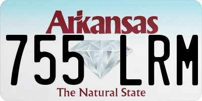 AR license plate 755LRM