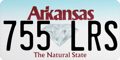 AR license plate 755LRS