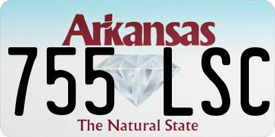 AR license plate 755LSC
