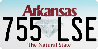 AR license plate 755LSE