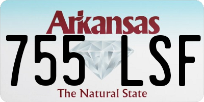 AR license plate 755LSF