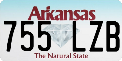 AR license plate 755LZB